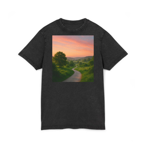 Embrace Your Journey - Acid Washed Round Neck Tee