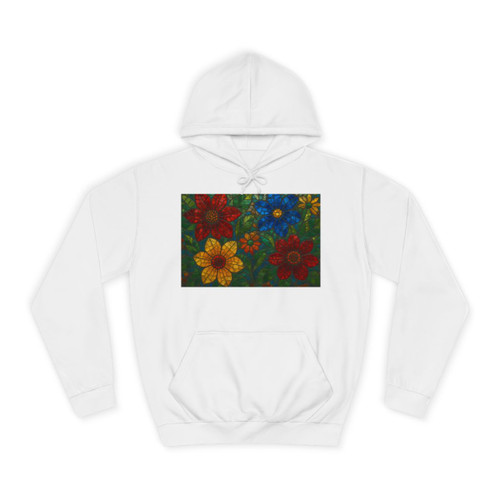 Nature's Mosaic Dance - Unisex College Hoodie