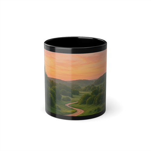 Embrace Your Journey - Black Coffee Cup, 11oz