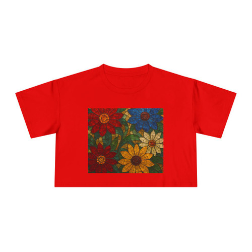 Nature's Mosaic Dance - Women's Crop Tee