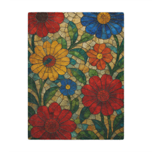 Nature's Mosaic Dance - Minky Blanket