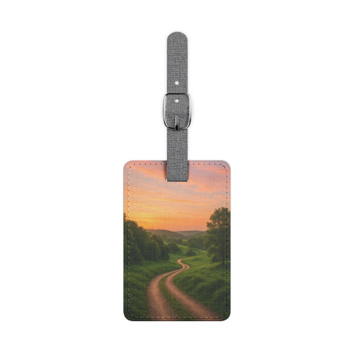 Embrace Your Journey - Saffiano Polyester Luggage Tag, Rectangle