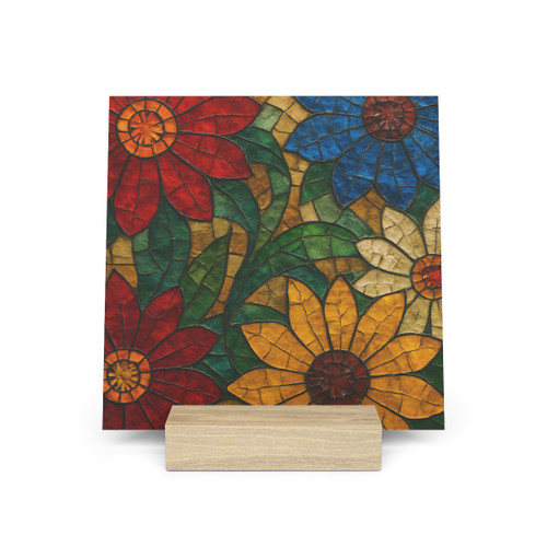 Nature's Mosaic Dance - Gallery Board with Stand