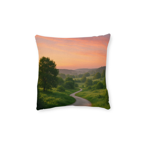 Embrace Your Journey - Square Pillow - Pink Back