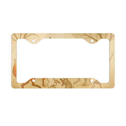 Whimsical Forest Dance - Metal License Plate Frame