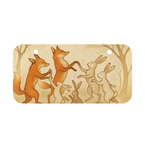 Whimsical Forest Dance - Mini License Plate