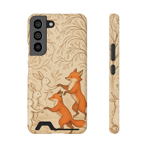 Whimsical Forest Dance - Phone Case With Card Holder