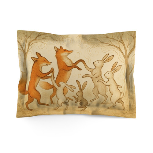 Whimsical Forest Dance - Microfiber Pillow Sham