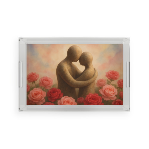 Eternal Embrace - Acrylic Serving Tray