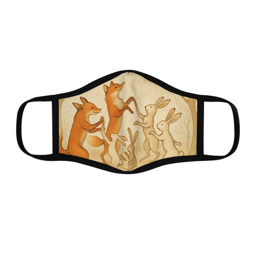 Whimsical Forest Dance - Fitted Polyester Face Mask