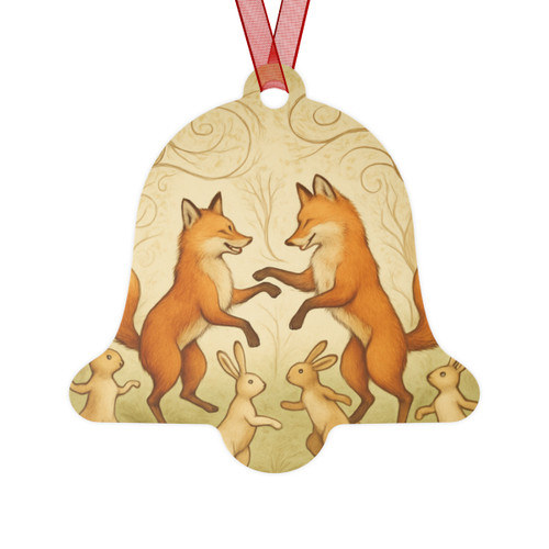 Whimsical Forest Dance - Metal Ornaments