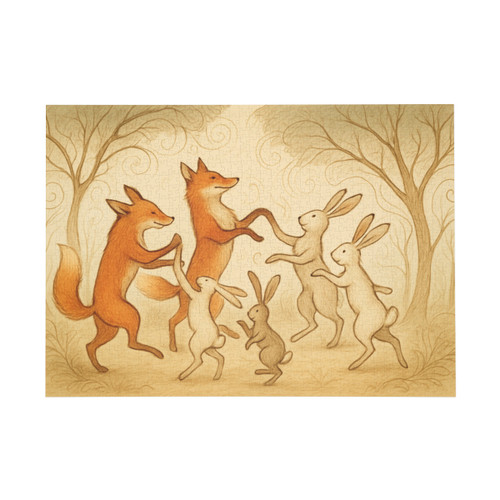 Whimsical Forest Dance - Puzzle (96, 252, 500, 1000-Piece)