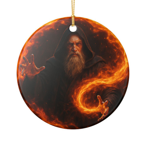 Elemental Firestorm - Ceramic Decoration Ornament, (1pc)