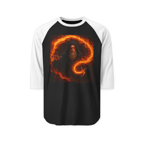 Elemental Firestorm - Unisex Three-Quarter Sleeve Raglan Shirt