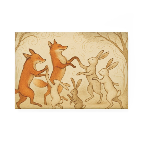 Whimsical Forest Dance - Button Magnet, Rectangle (1 & 10 pcs)