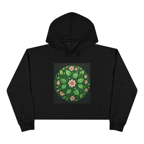Whimsical Nature Dance - Crop Hoodie