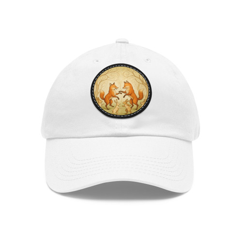 Whimsical Forest Dance - Dad Hat with Leather Patch (Round)