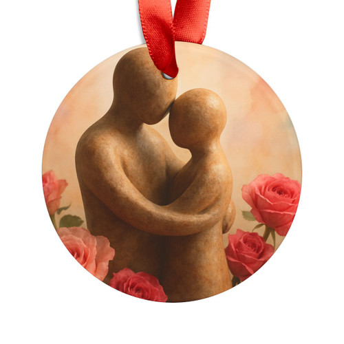 Eternal Embrace - Acrylic Ornament with Ribbon
