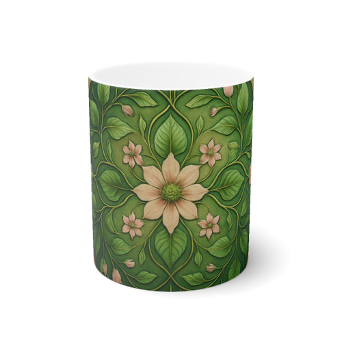 Whimsical Nature Dance - White Ceramic Mug, 11oz and 15oz