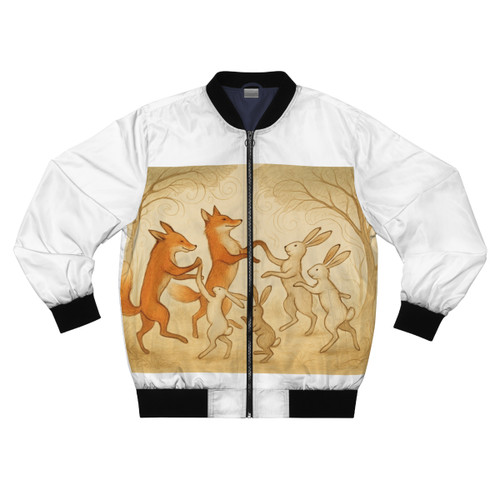 Whimsical Forest Dance - Men's Bomber Jacket (AOP)