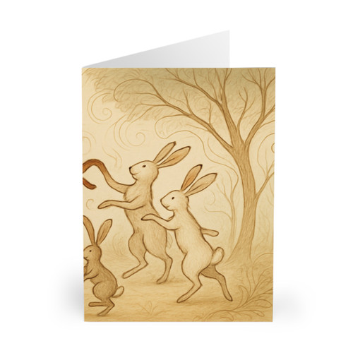 Whimsical Forest Dance - Greeting Cards (5 Pack)