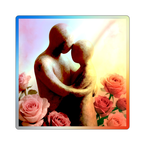 Eternal Embrace - Holographic Die-cut Stickers