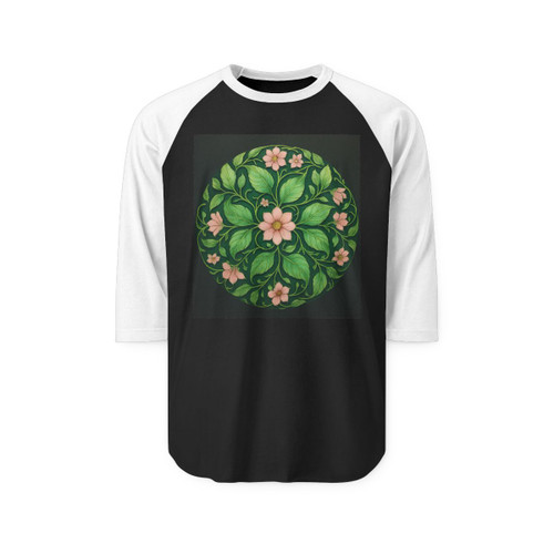 Whimsical Nature Dance - Unisex Three-Quarter Sleeve Raglan Shirt