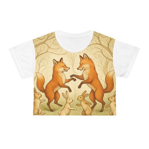 Whimsical Forest Dance - Crop Tee (AOP)
