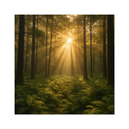 Serene Forest Retreat - Square Stickers, Indoor\Outdoor