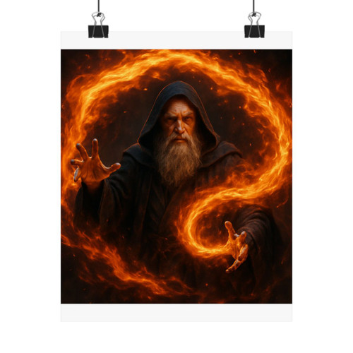 Elemental Firestorm - Matte Vertical Posters