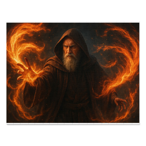 Elemental Firestorm - Jigsaw Puzzle with Tin