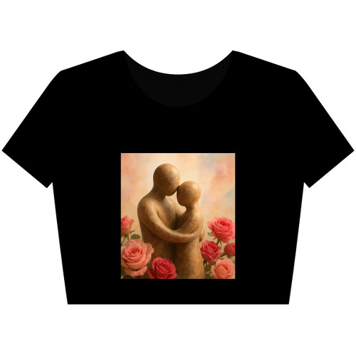Eternal Embrace - Women’s Poly-Cotton Crop Tee