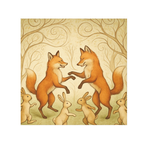 Whimsical Forest Dance - Face Towel