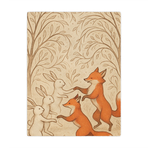 Whimsical Forest Dance - Minky Blanket