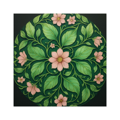 Whimsical Nature Dance - Laminate Stickers, Square