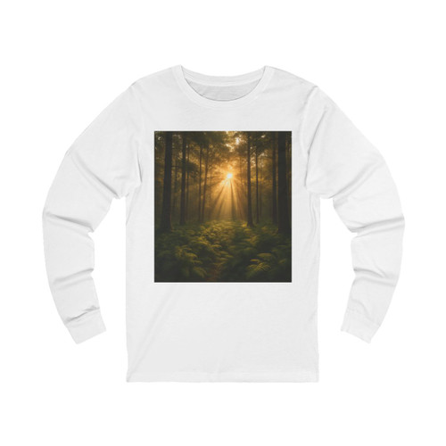 Serene Forest Retreat - Unisex Jersey Long Sleeve Tee