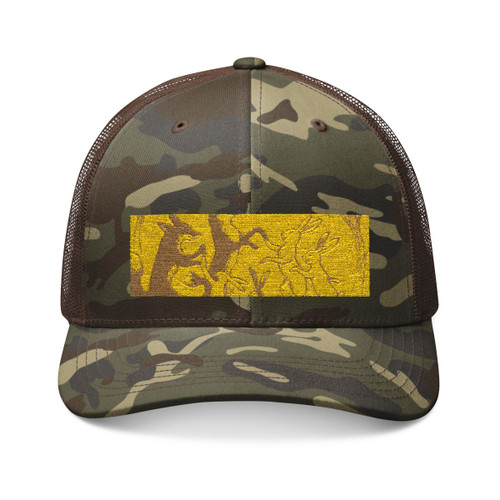 Whimsical Forest Dance - Camouflage Trucker Hat (Embroidery)