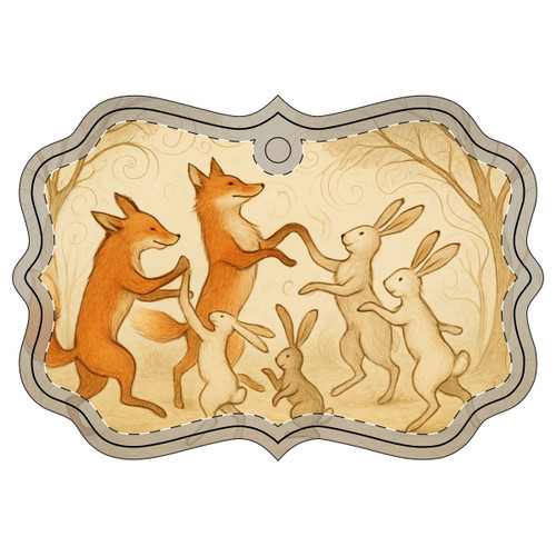 Whimsical Forest Dance - Acrylic Ornament (Multi-depth)