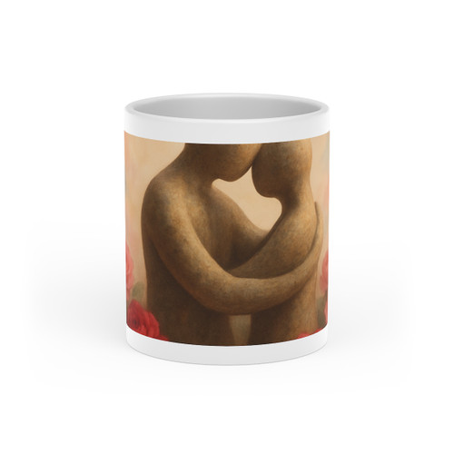 Eternal Embrace - Heart-Shaped Mug