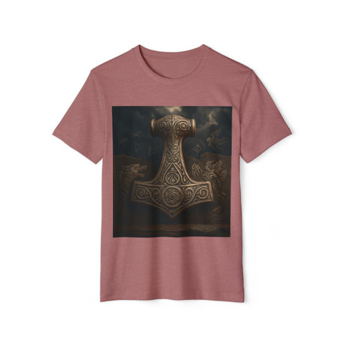 Mjölnir's Might - Unisex Recycled Organic T-Shirt
