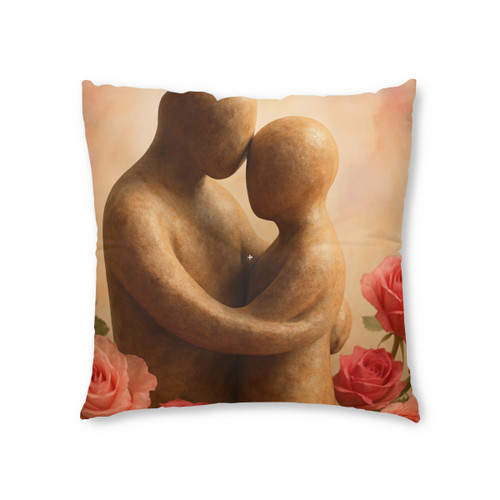 Eternal Embrace - Tufted Floor Pillow, Square