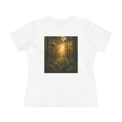 Serene Forest Retreat - Women's Cotton Tee
