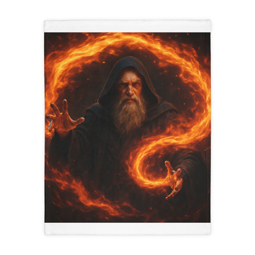 Elemental Firestorm - Velveteen Microfiber Blanket (Two-sided print)