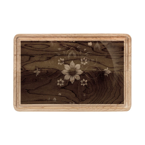 Whimsical Nature Dance - Wooden Cutting Board (Engraving)