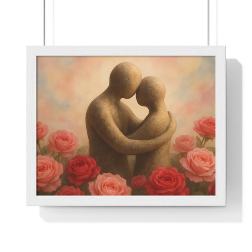 Eternal Embrace - Horizontal Framed Poster