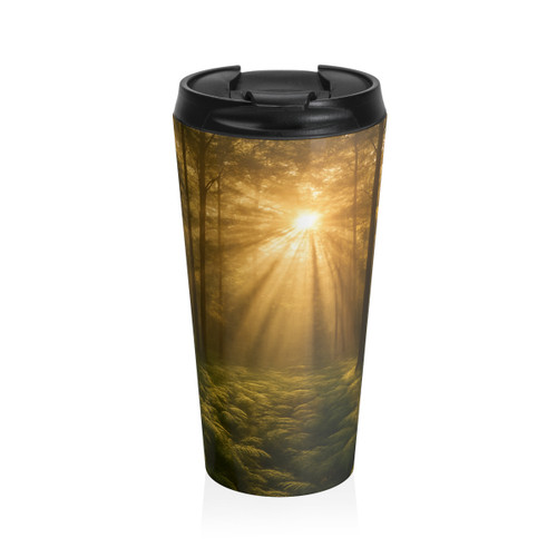 Serene Forest Retreat - Stainless Steel Travel Mug
