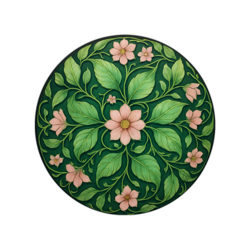 Whimsical Nature Dance - Transparent Outdoor Stickers, Round, 1pcs