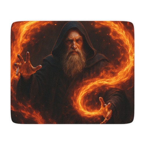 Elemental Firestorm - Tan Sherpa Blanket