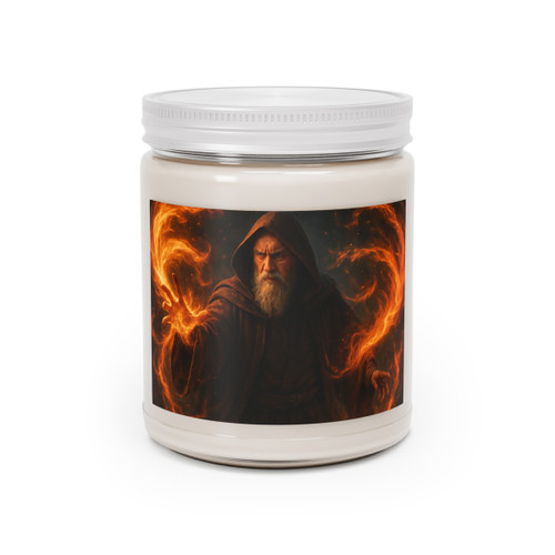 Elemental Firestorm - Scented Soy Candles with White Lid, 9oz