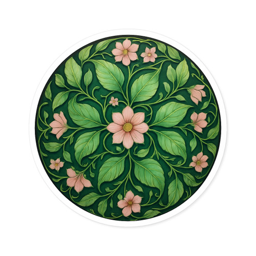 Whimsical Nature Dance - Round Stickers, Indoor\Outdoor